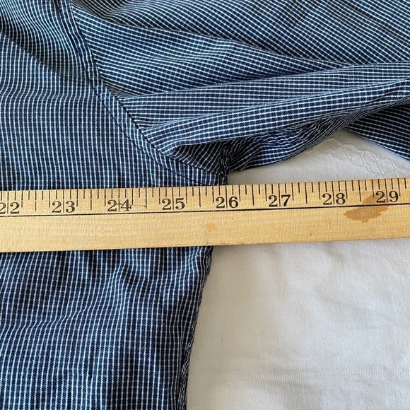 Tommy Hilfiger Men's Bluish-grey Graph Check Long Sleeve Button Up Shirt XXL - Picture 6 of 9